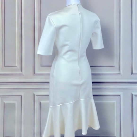 GIVENCHY - Off White Deep V Half Sleeve Dress - Picture 3 of 3